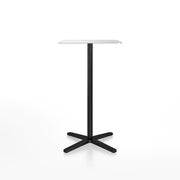 Emeco 2 Inch X Base Bar Table - Rectangular bar seating Emeco Black Powder Coated Hand Brushed Aluminum 