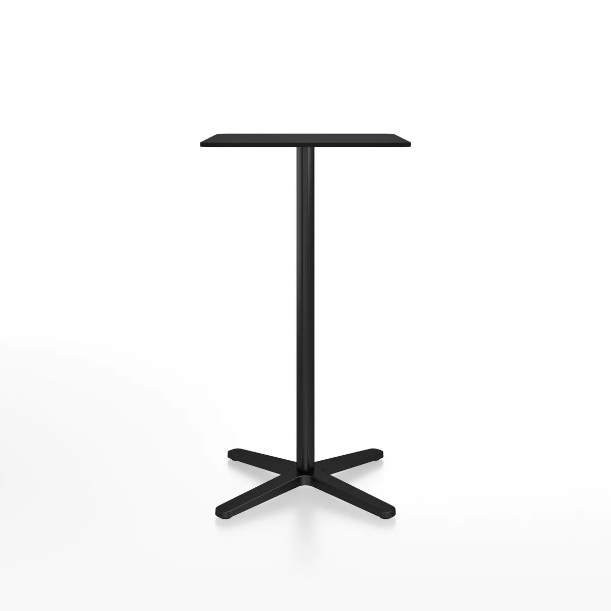 Emeco 2 Inch X Base Bar Table - Rectangular bar seating Emeco Black Powder Coated Black HPL 