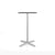 Emeco 2 Inch X Base Bar Table - Rectangular bar seating Emeco Silver Powder Coated Grey HPL 