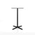 Emeco 2 Inch X Base Bar Table - Rectangular bar seating Emeco Black Powder Coated White HPL 