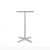 Emeco 2 Inch X Base Bar Table - Rectangular bar seating Emeco Silver Powder Coated White HPL 