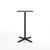 Emeco 2 Inch X Base Bar Table - Rectangular bar seating Emeco Black Powder Coated Black Laminate Plywood 