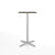 Emeco 2 Inch X Base Bar Table - Rectangular bar seating Emeco Silver Powder Coated Black Laminate Plywood 