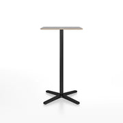 Emeco 2 Inch X Base Bar Table - Rectangular bar seating Emeco Black Powder Coated Grey Laminate Plywood 