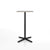 Emeco 2 Inch X Base Bar Table - Rectangular bar seating Emeco Black Powder Coated Grey Laminate Plywood 