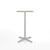 Emeco 2 Inch X Base Bar Table - Rectangular bar seating Emeco Silver Powder Coated Grey Laminate Plywood 