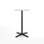 Emeco 2 Inch X Base Bar Table - Rectangular bar seating Emeco Black Powder Coated White Laminate Plywood 