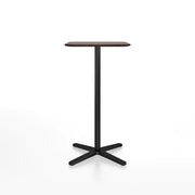 Emeco 2 Inch X Base Bar Table - Rectangular bar seating Emeco Black Powder Coated Walnut 
