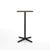 Emeco 2 Inch X Base Bar Table - Rectangular bar seating Emeco Black Powder Coated Walnut 