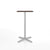 Emeco 2 Inch X Base Bar Table - Rectangular bar seating Emeco Silver Powder Coated Walnut 