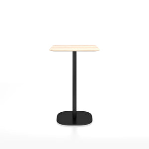 Emeco 2 Inch Flat Base Counter Height Table - Rectangular Top Coffee table Emeco Black Powder Coated Accoya Wood 