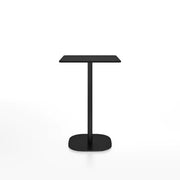 Emeco 2 Inch Flat Base Counter Height Table - Rectangular Top Coffee table Emeco Black Powder Coated Black HPL 