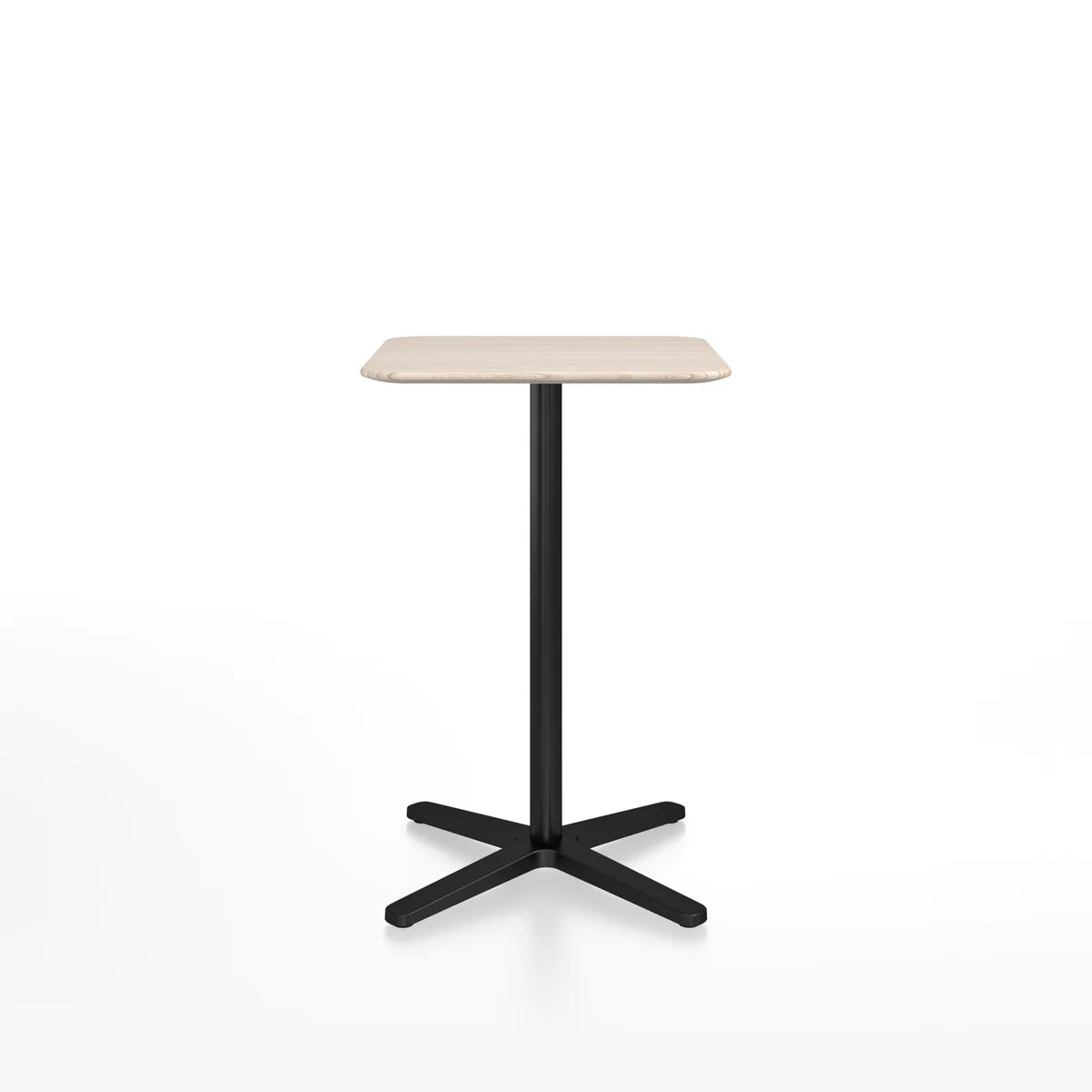 Emeco 2 Inch X Base Counter Table - Rectangular bar seating Emeco Black Powder Coated Ash 