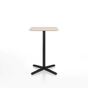 Emeco 2 Inch X Base Counter Table - Rectangular bar seating Emeco Black Powder Coated Ash 