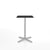 Emeco 2 Inch X Base Counter Table - Rectangular bar seating Emeco Silver Powder Coated Black HPL 