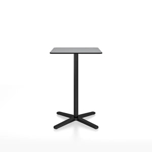Emeco 2 Inch X Base Counter Table - Rectangular bar seating Emeco Black Powder Coated Grey HPL 