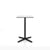 Emeco 2 Inch X Base Counter Table - Rectangular bar seating Emeco Black Powder Coated White HPL 