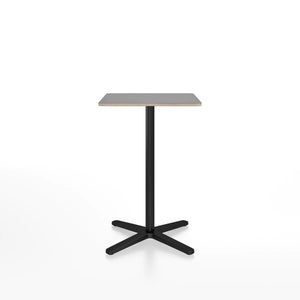 Emeco 2 Inch X Base Counter Table - Rectangular bar seating Emeco Black Powder Coated Grey Laminate Plywood 