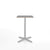 Emeco 2 Inch X Base Counter Table - Rectangular bar seating Emeco Silver Powder Coated Grey Laminate Plywood 