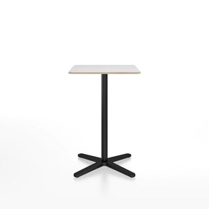 Emeco 2 Inch X Base Counter Table - Rectangular bar seating Emeco Black Powder Coated White Laminate Plywood 