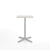 Emeco 2 Inch X Base Counter Table - Rectangular bar seating Emeco Silver Powder Coated White Laminate Plywood 