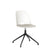 Emeco Alfi Work Swivel Chair With Glides task chair Emeco Felt Glides For Hard Floors White No Seat Pad