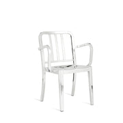 Emeco Heritage Armchair Side/Dining Emeco Hand Polished No Seat Pad No Glides