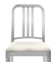 Emeco Hudson Chair Side/Dining Emeco Hand Brushed Leather Alternative White +$180 No Glides