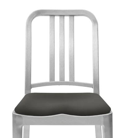 Emeco Hudson Bar Stool Side/Dining Emeco Hand Brushed Fabric Dark Grey +$180 No Glides