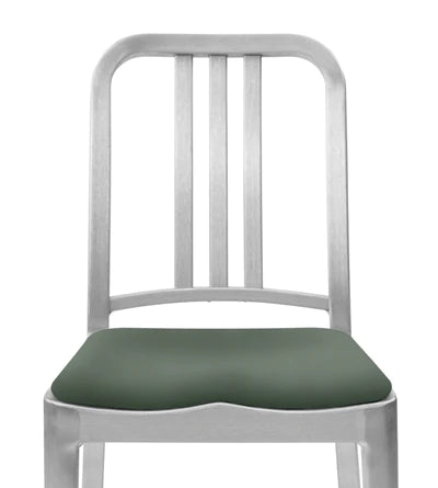 Emeco Upholstered Seat Pad Accessories Emeco Fabric Dark Green 