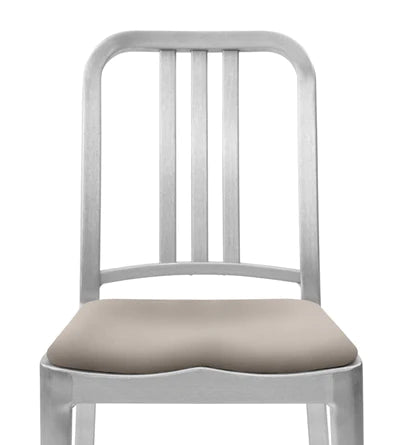 Emeco Hudson Bar Stool With Arms Side/Dining Emeco Hand Brushed Leather Spinneybeck Volo Grey +$275 No Glides