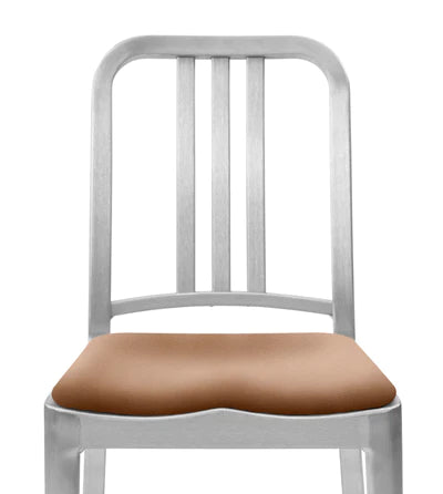 Emeco Icon Bar Stool Side/Dining Emeco Hand Brushed Leather Spinneybeck Volo Tan +$275 No Glides