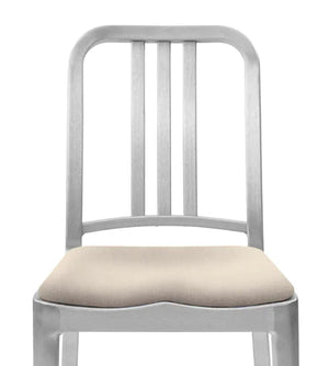Emeco Hudson Bar Stool With Arms Side/Dining Emeco Hand Brushed Outdoor Fabric Papyrus +$205 No Glides