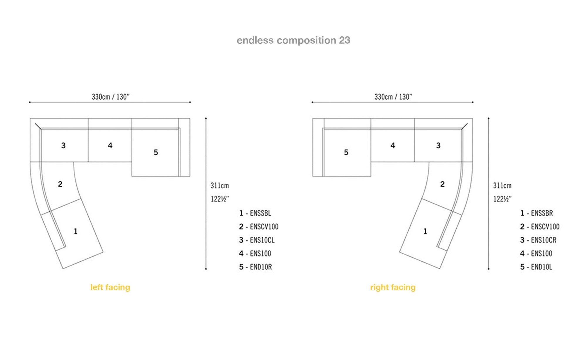 Endless Composition 23 Sofa Bensen 