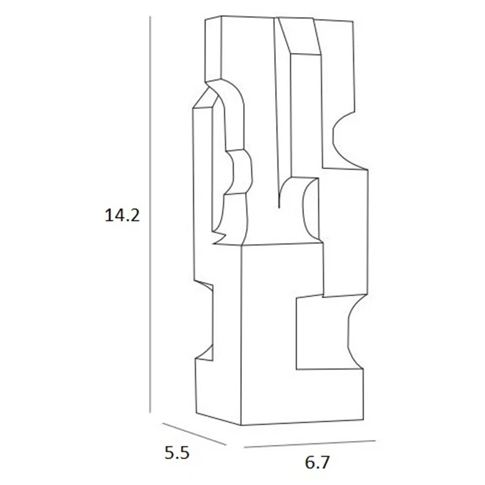 Block Organic Sculpture