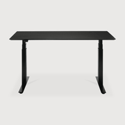 Bok Adjustable Desk Desk Ethnicraft Black Oak / Black 