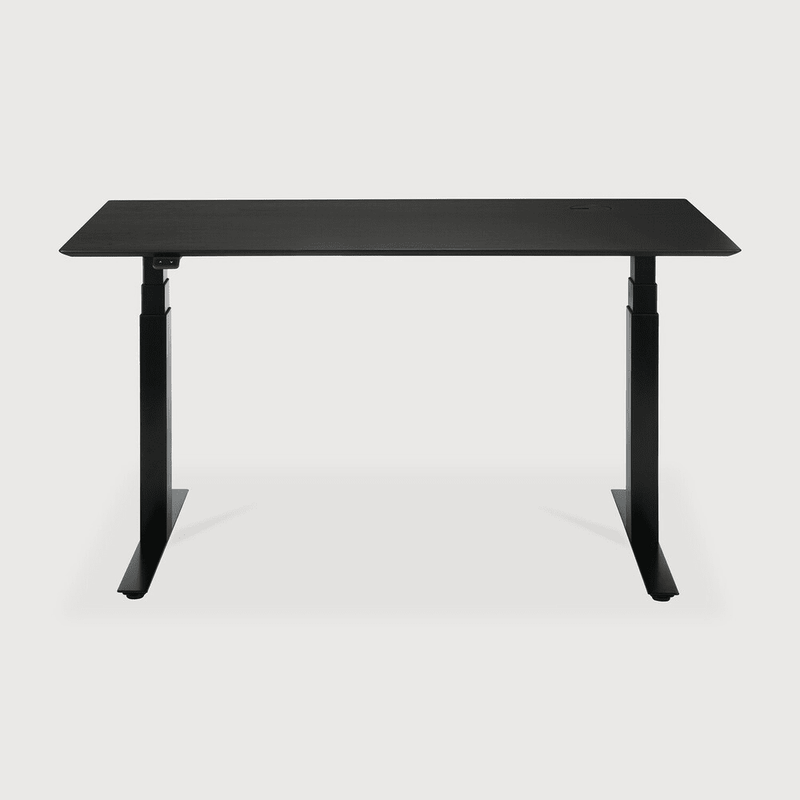 Bok Adjustable Desk Desk Ethnicraft Black Oak / Black 