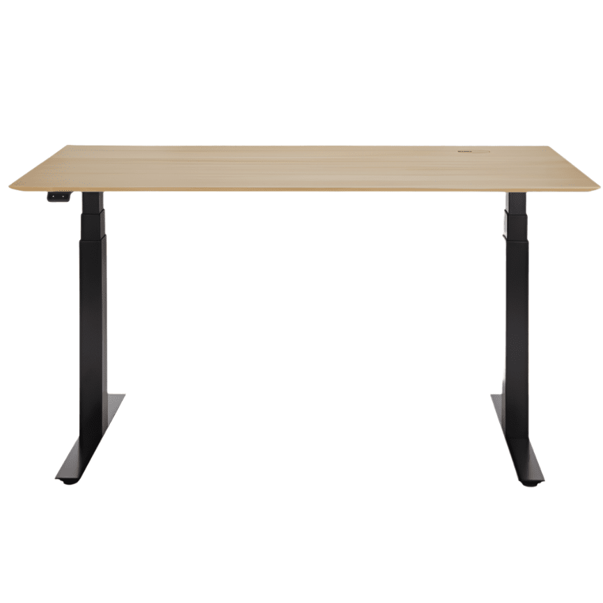 Bok Adjustable Desk Desk Ethnicraft Oak / Black 