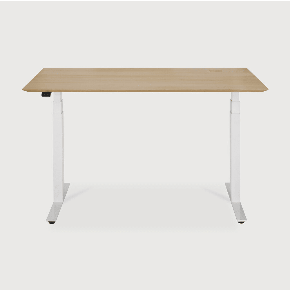 Bok Adjustable Desk Desk Ethnicraft Oak / White 