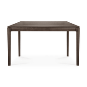 Brown Oak and Teak Dining Table Dining Tables Ethnicraft 55.1 In Width Brown Oak 