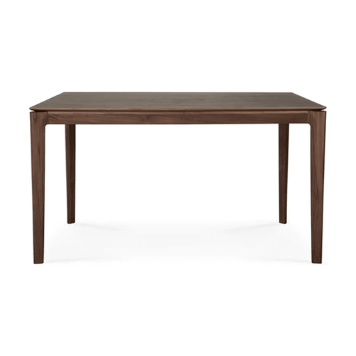 Brown Oak and Teak Dining Table Dining Tables Ethnicraft 55.1 In Width Brown Teak 