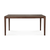 Brown Oak and Teak Dining Table Dining Tables Ethnicraft 63 In Width Brown Teak 