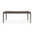 Brown Oak and Teak Dining Table Dining Tables Ethnicraft 78.7 In Width Brown Oak 