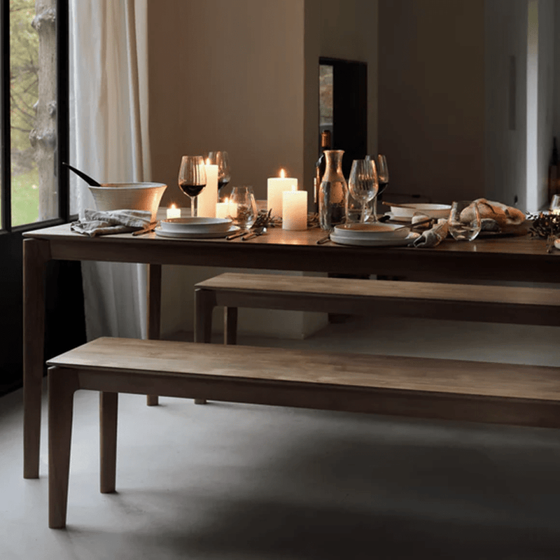 Brown Teak Bok Bench Benches Ethnicraft 
