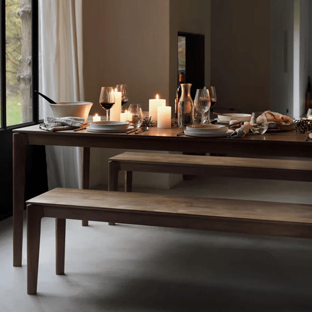 Brown Teak Bok Bench Benches Ethnicraft 