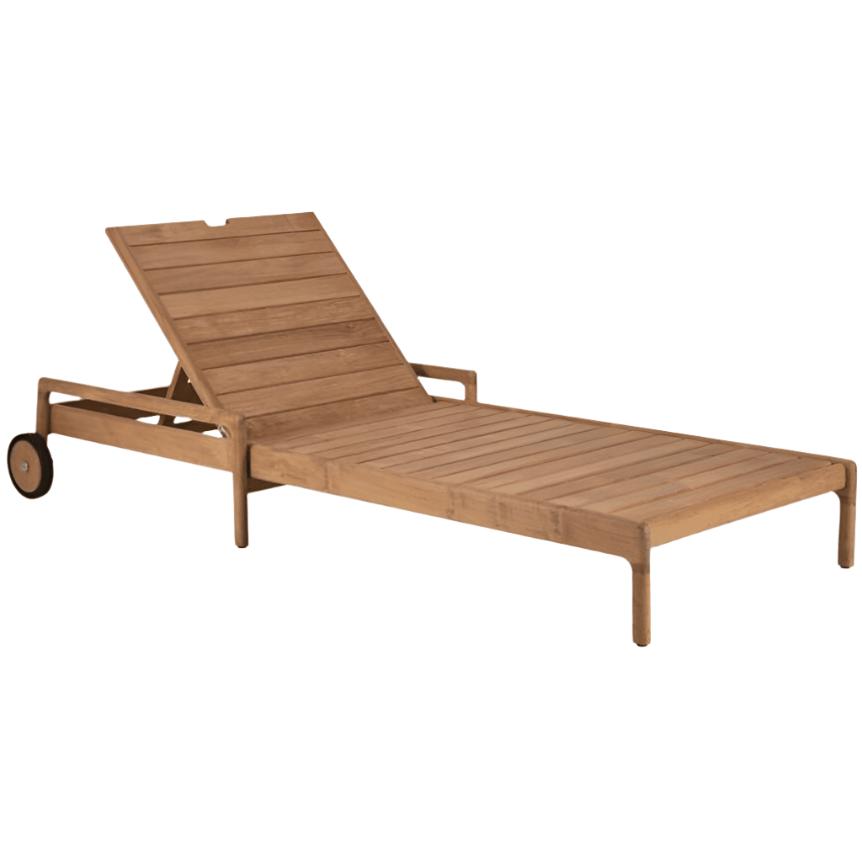 Jack Outdoor Adjustable Lounger Outdoors Ethnicraft Teak 