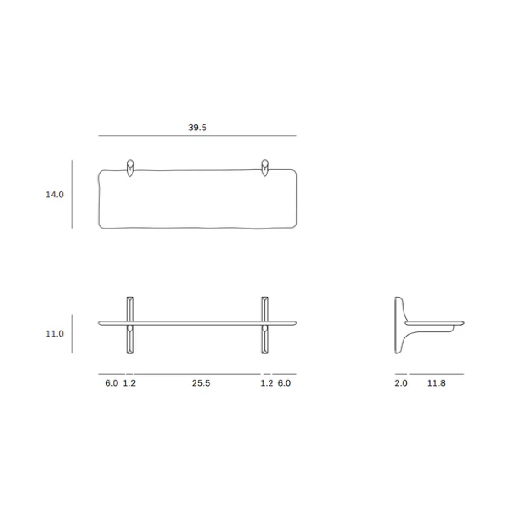 PI Single Wall Shelf