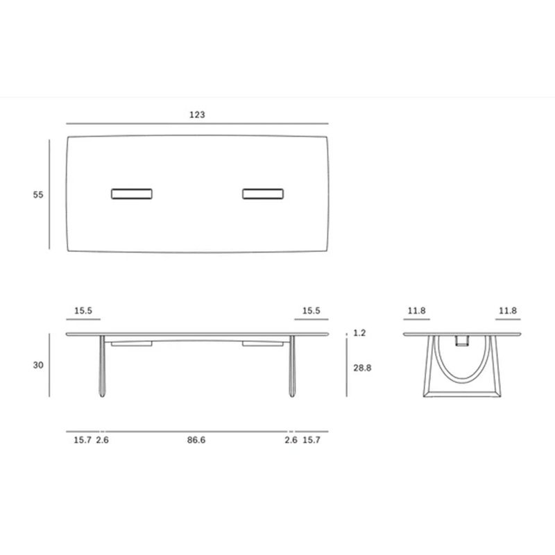 Geometric Meeting Table Dining Tables Ethnicraft 