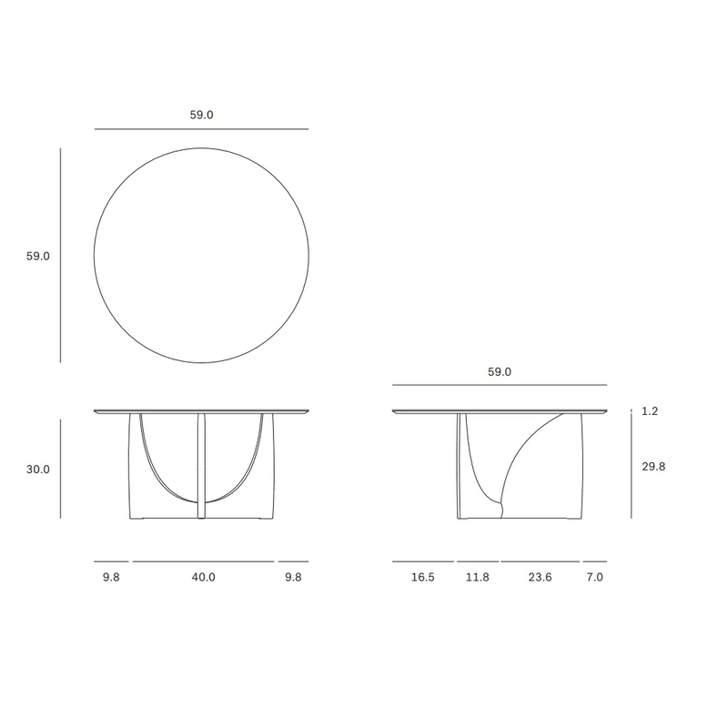 Geometric Round Dining Table Dining Tables Ethnicraft 