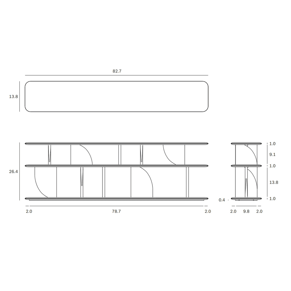 Geometric Sofa Console Console Table Ethnicraft 